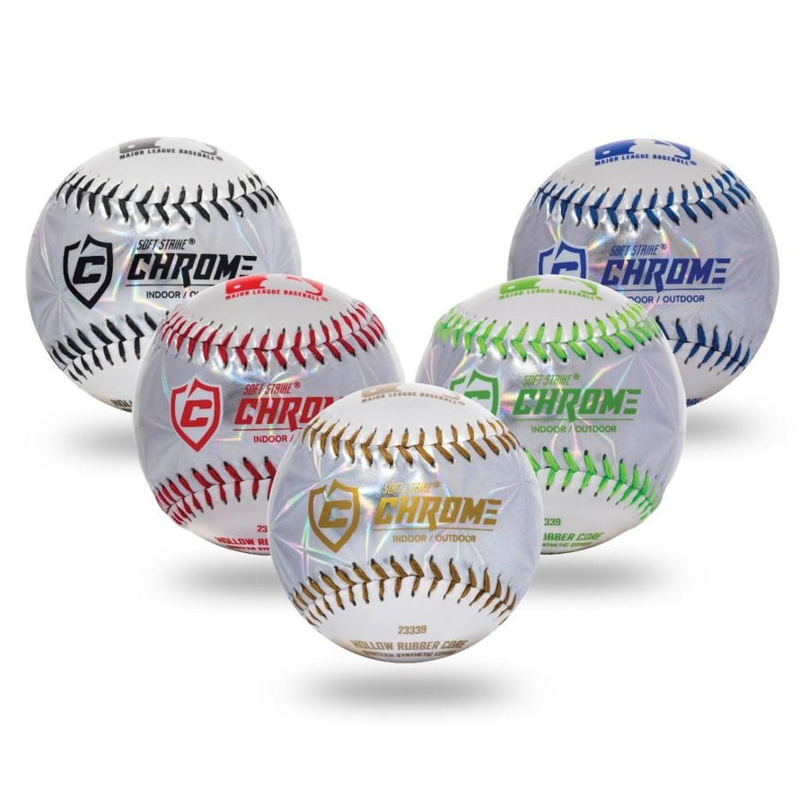 Sports Franklin Sports Baseball | Mlb Soft Strike Metallic Tee Balls - 12 Pack