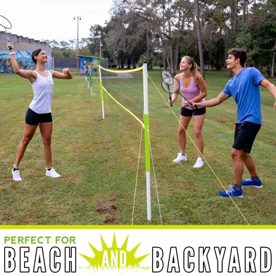 Sports Franklin Sports Outdoor Games | Advanced Badminton & Volleyball Combo Set