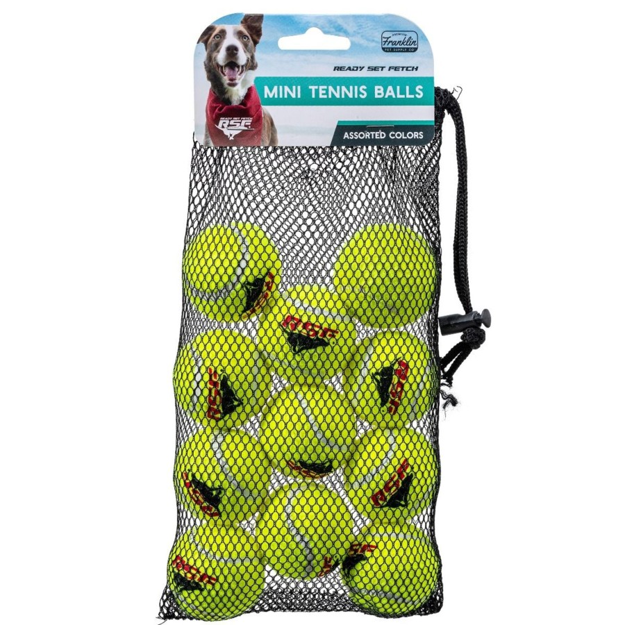 Sports Franklin Sports Outdoor Games | Ready Set Fetch Squeak Mini Tennis Balls - 12 Pack