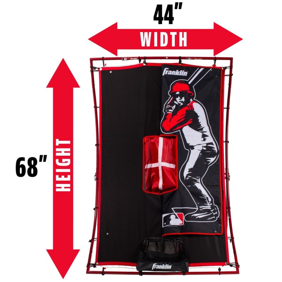 Sports Franklin Sports Baseball | Mlb® 68' X 44\\" Pitching Target And Rebounder Net