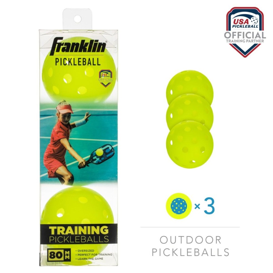 Pickleball Franklin Sports | Training Pickleballs - 3 Pack (80Mm And 69Mm)