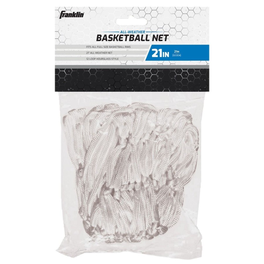 Sports Franklin Sports Pumps & Accessories | White Basketball Net 12 Loop