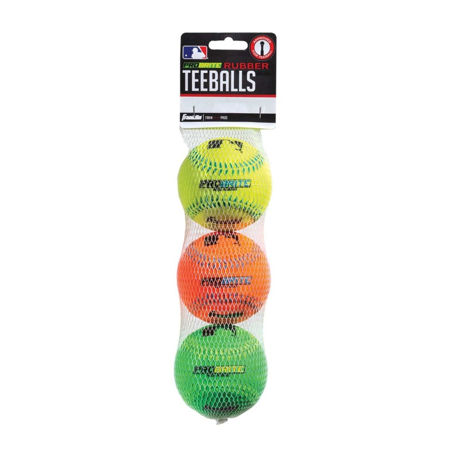 Sports Franklin Sports Baseball | Mlb® Neon Probrite® Teeballs ( 3, 6 And 12 Packs)