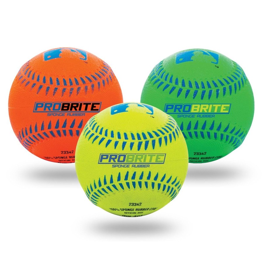 Sports Franklin Sports Baseball | Mlb® Neon Probrite® Teeballs ( 3, 6 And 12 Packs)