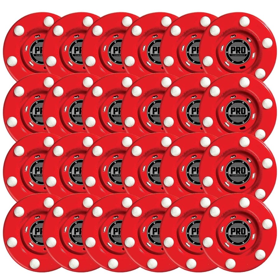 Sports Franklin Sports HocClearance | Pro Commander Puck - 24 Pack Red