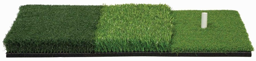 Sports Franklin Sports Golf | Tri-Turf Golf Hitting Mat With Rubber Tee