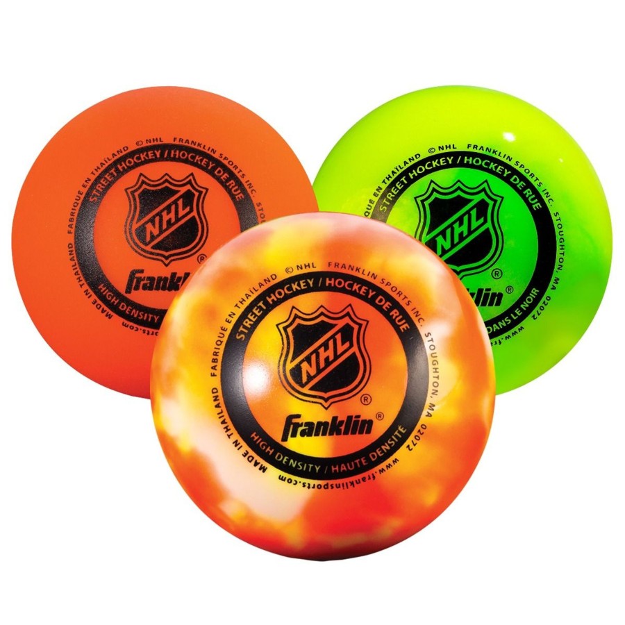 Sports Franklin Sports HocWholesale | Nhl® Street Hockey Ball Combo - 3 Pack