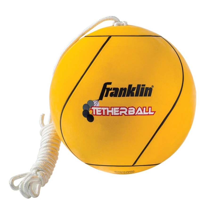 Sports Franklin Sports Outdoor Games | Official Yellow Rubber Tetherball With Cord