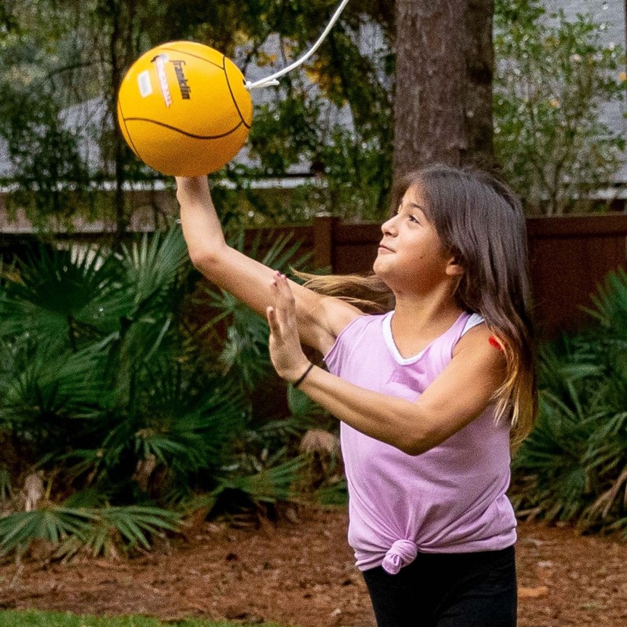 Sports Franklin Sports Outdoor Games | Official Yellow Rubber Tetherball With Cord