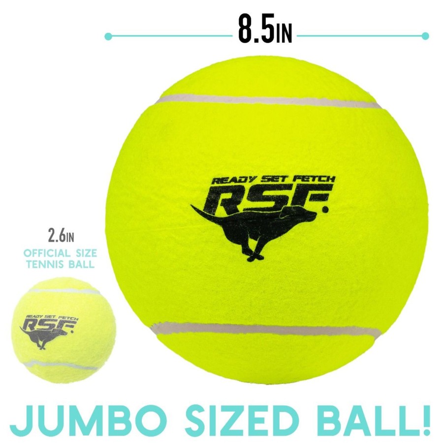 Sports Franklin Sports Outdoor Games | Ready Set Fetch Jumbo Tennis Ball - 8.5\\"