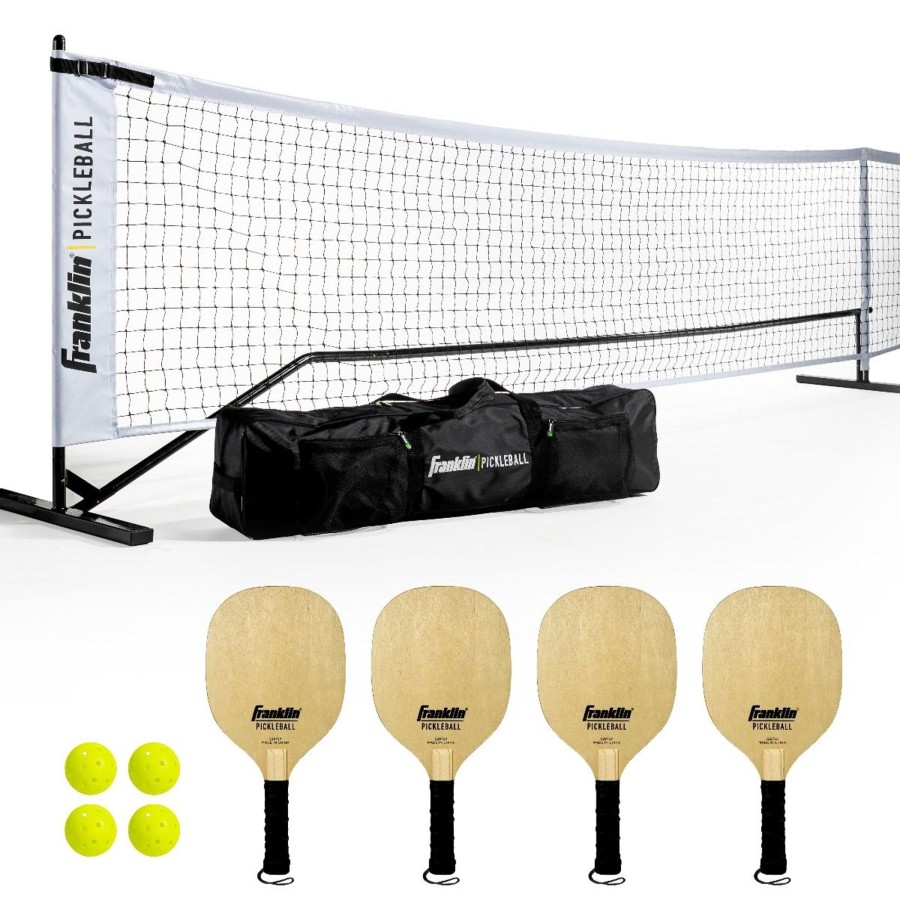 Pickleball Franklin Sports | Official Size Pickleball Net With Paddles And Balls