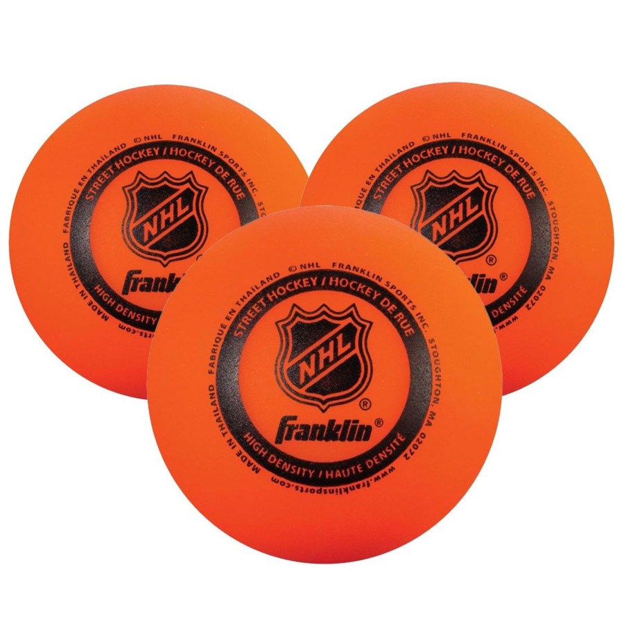 Sports Franklin Sports HocWholesale | High Density Street Hockey Balls - 3 Pack