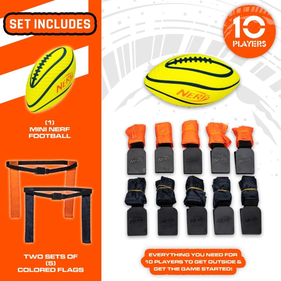 Sports Franklin Sports Youth Shop | Nerf 10 Player Flag Football Set