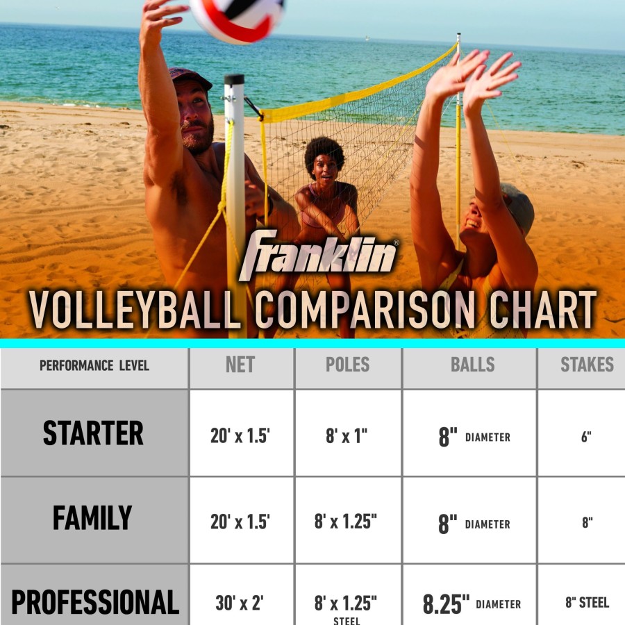 Sports Franklin Sports Outdoor Games | Family Volleyball Set