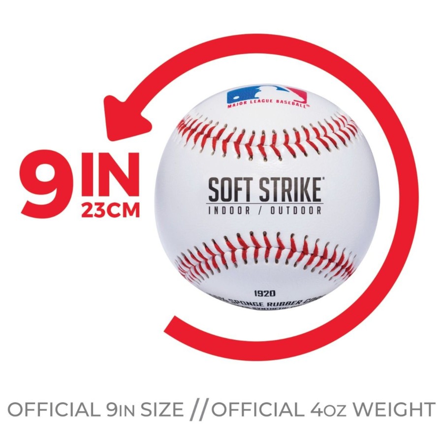 Sports Franklin Sports Baseball | Mlb® Soft Strike Teeballs - White - 6Pc Mesh - Balls