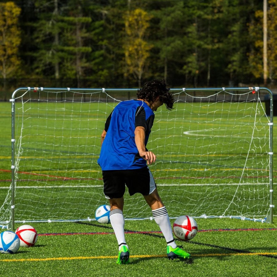 Sports Franklin Sports Soccer | Premier Steel Soccer Goal - Stakes Included - 10' X 5'