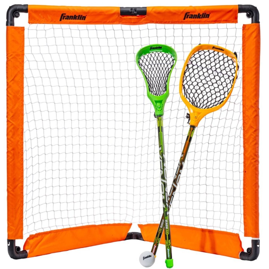 Sports Franklin Sports Youth Shop | Youth Lacrosse Set - Insta-Set Goal And Sticks