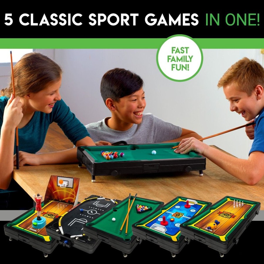 Sports Franklin Sports Indoor Games | 5-In-1 Sports Table Top Center