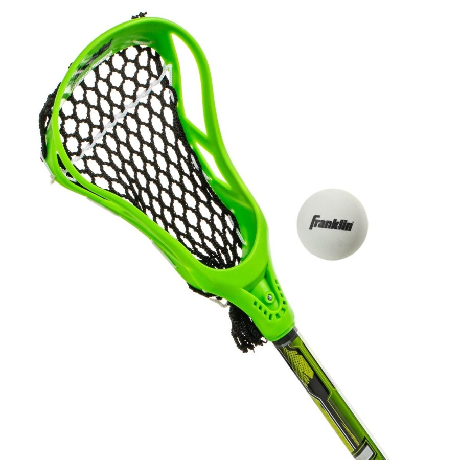 Sports Franklin Sports Lacrosse | Mini Lacrosse Stick And Ball Set - Green