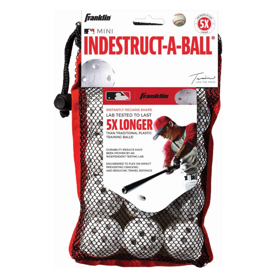 Sports Franklin Sports Softball | Mlb® Indestruct-A-Balls Micro Baseball