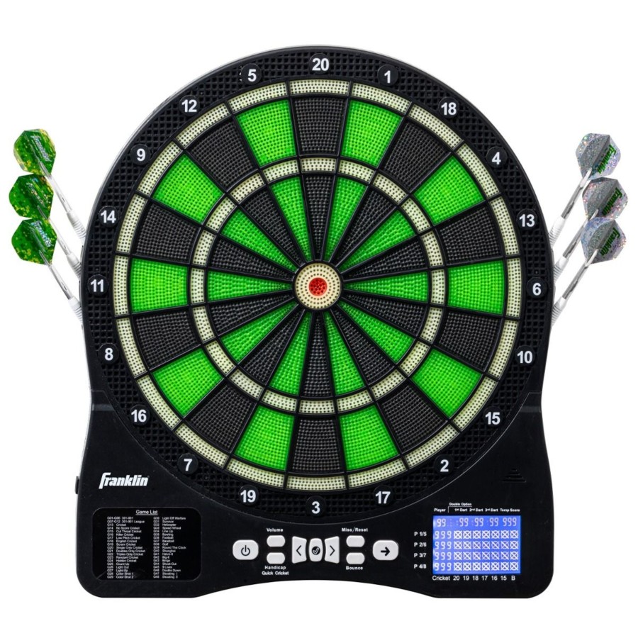 Sports Franklin Sports Indoor Games | Soft Tip Dartboard - Green