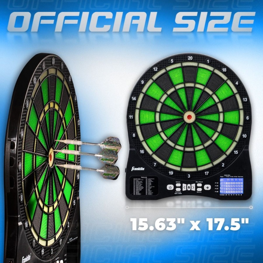 Sports Franklin Sports Indoor Games | Soft Tip Dartboard - Green