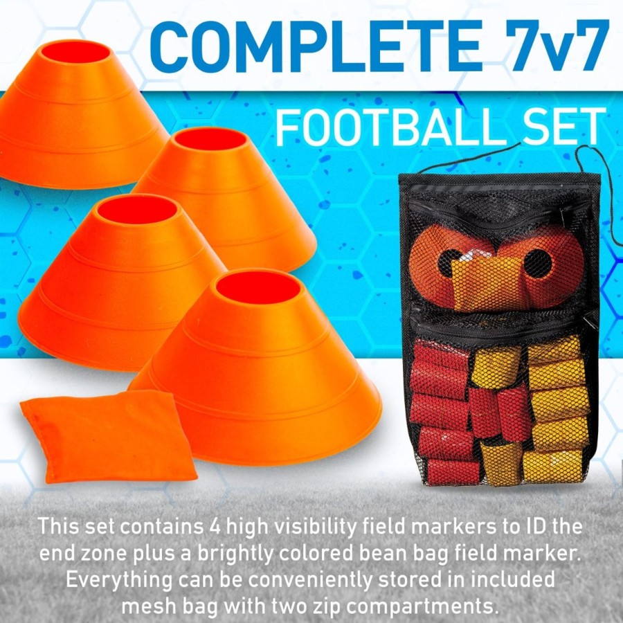 Sports Franklin Sports Youth Shop | 7 On 7 Flag Football Set Complete With Carry Bag