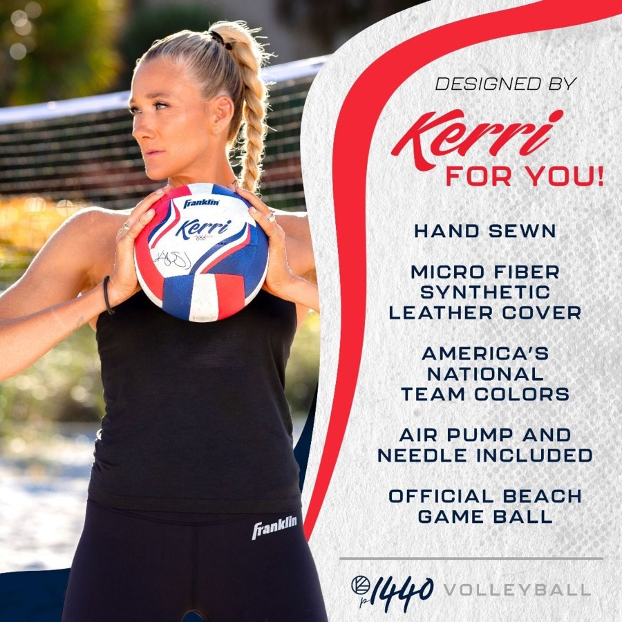 Sports Franklin Sports Outdoor Games | Kerri Walsh Jennings Usa Official Game Volleyball