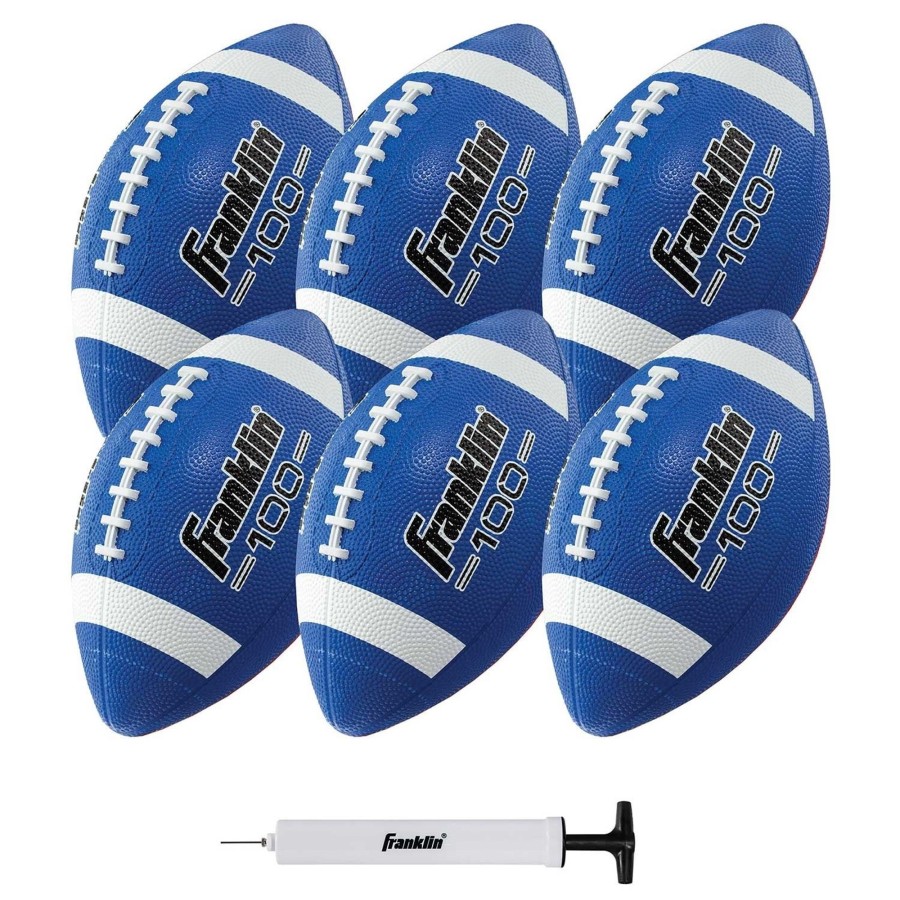 Sports Franklin Sports Football | Junior Size Football With Pump - 6 Pack