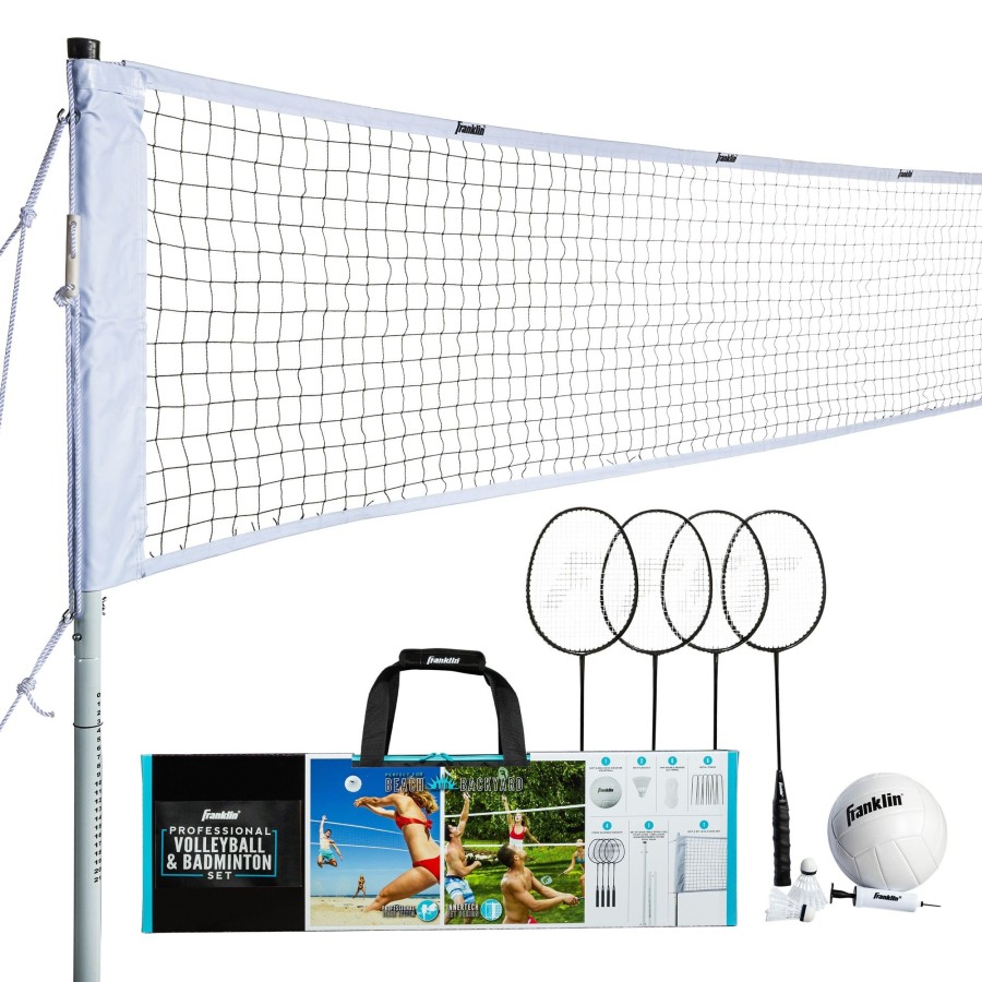 Sports Franklin Sports Outdoor Games | Professional Volleyball And Badminton Set