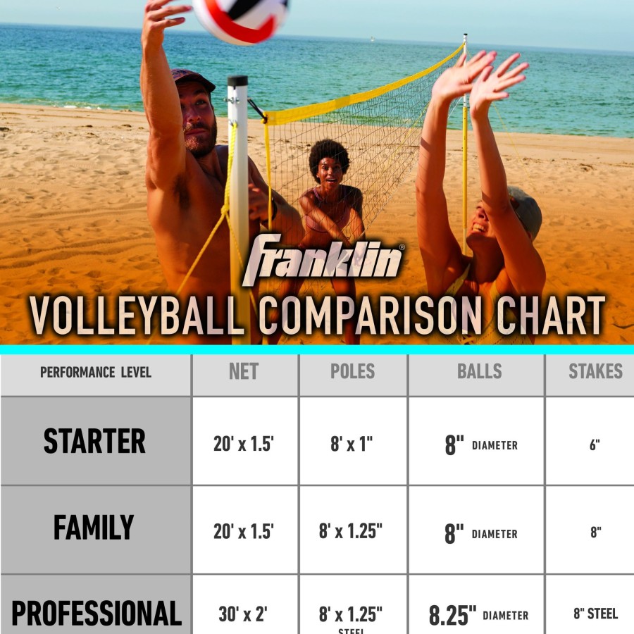 Sports Franklin Sports Outdoor Games | Professional Volleyball Set