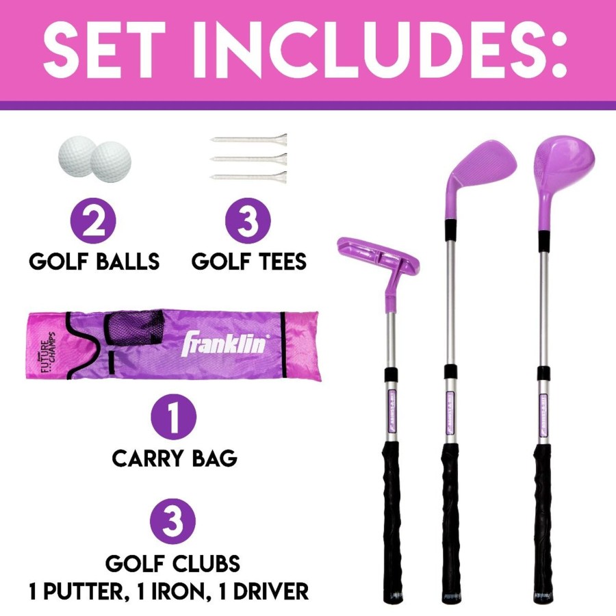 Sports Franklin Sports Youth Shop | Adjust-A-Sport® Kids Golf Club Set