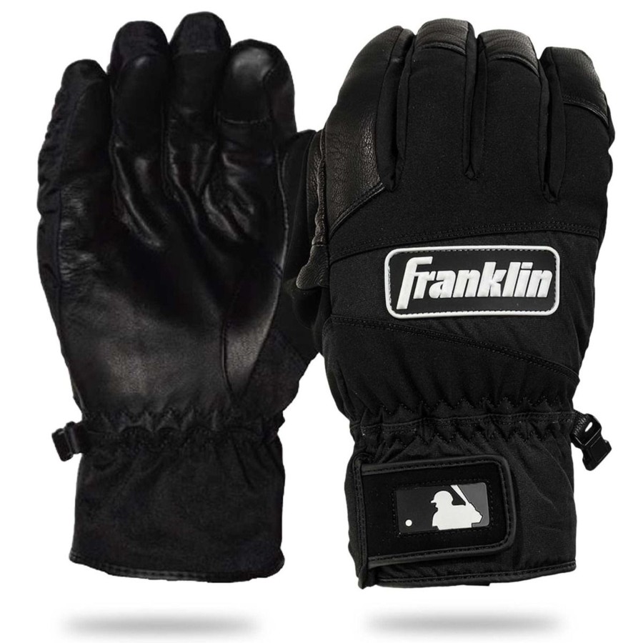 Sports Franklin Sports Softball | Coldmax Winter Batting Gloves Black/White