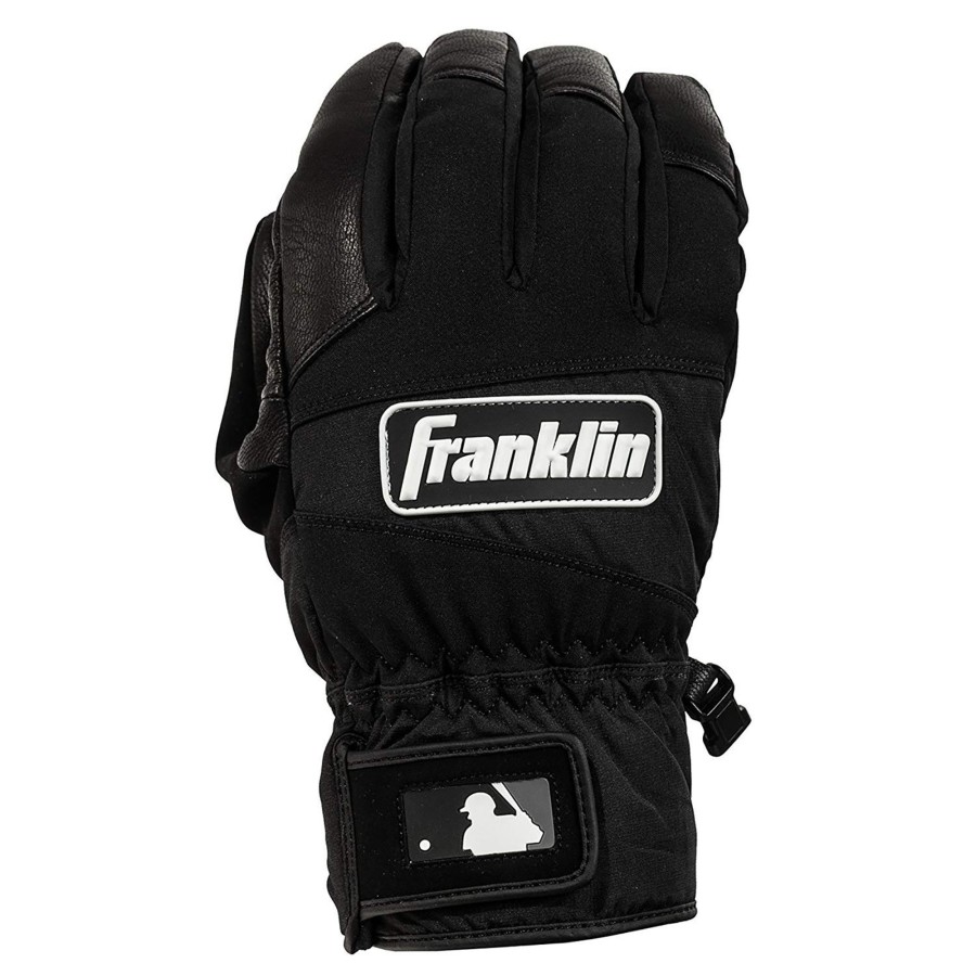 Sports Franklin Sports Softball | Coldmax Winter Batting Gloves Black/White