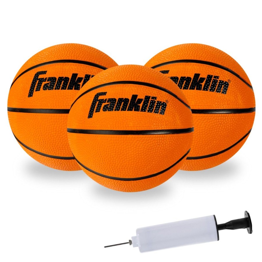 Sports Franklin Sports Indoor Games | Pro Hoops Replacement Rubber Basketballs - 3 Pack