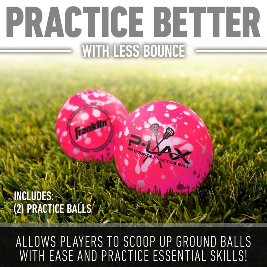 Sports Franklin Sports Lacrosse | No-Bounce Practice Lacrosse Balls - 2 Pack