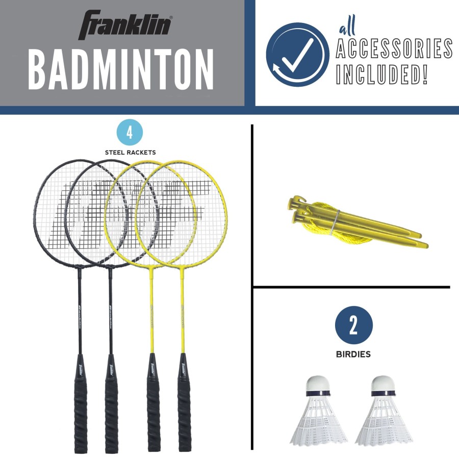 Sports Franklin Sports Outdoor Games | Family Badminton Set