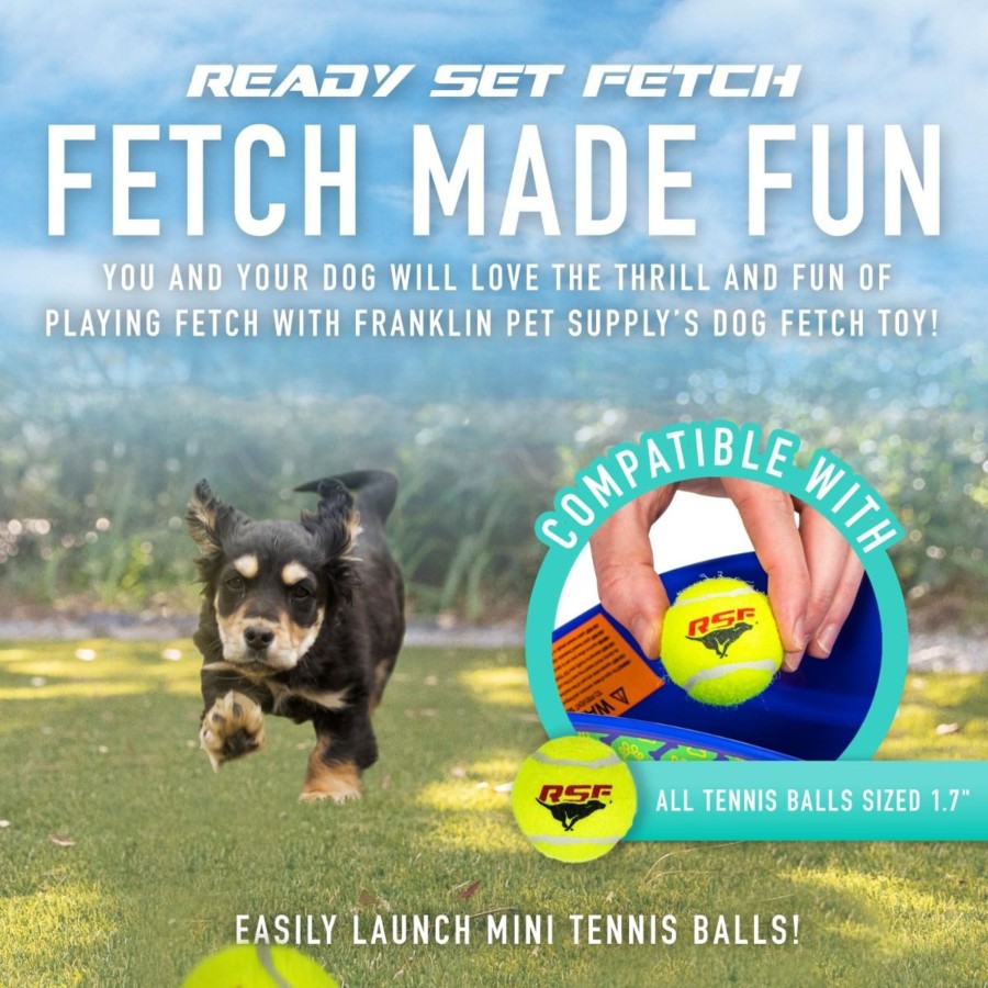 Sports Franklin Sports Outdoor Games | Ready Set Fetch Mini Automatic Tennis Ball Launcher