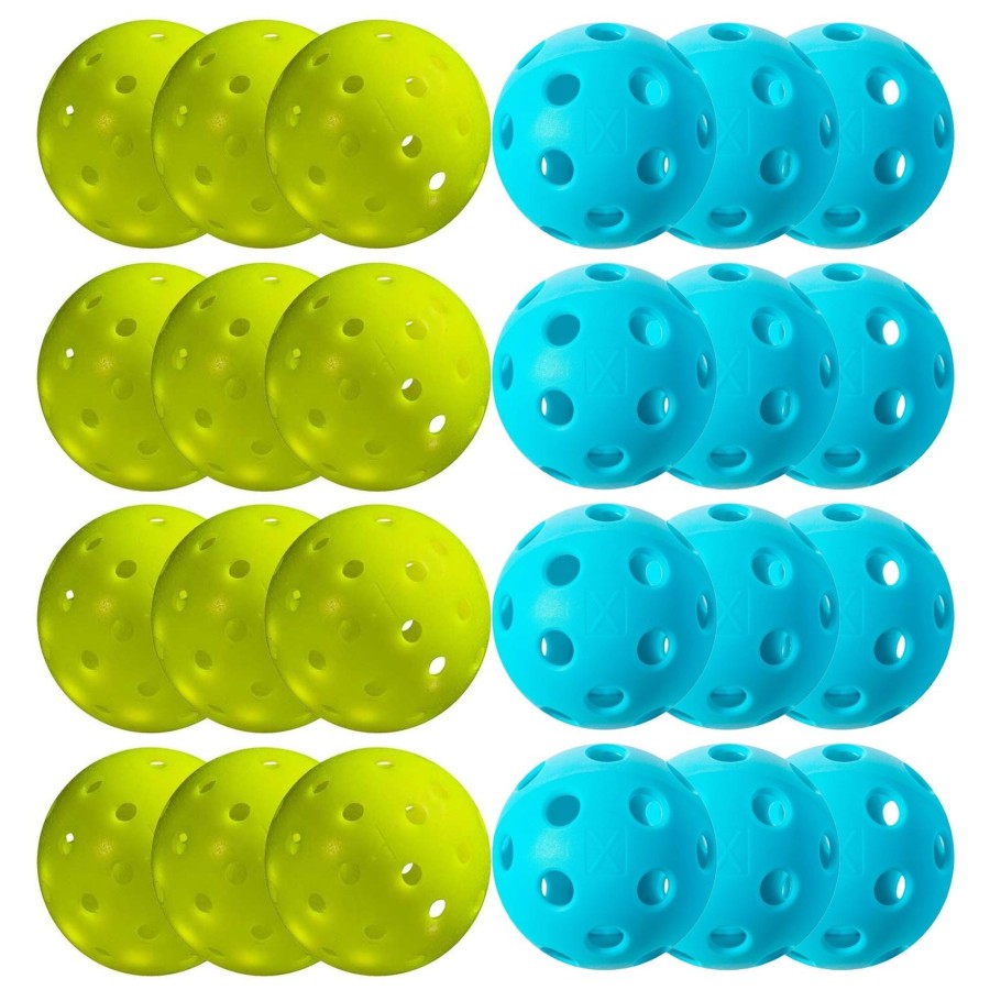 Pickleball Franklin Sports | Bundle & Save: 12 Optic X-40, 12 Blue X-26 Pickleballs