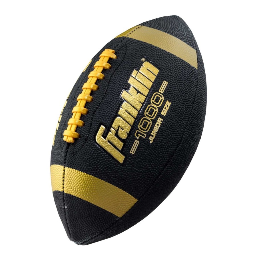 Sports Franklin Sports Football | Grip-Rite® Junior Size Football - Black/Gold