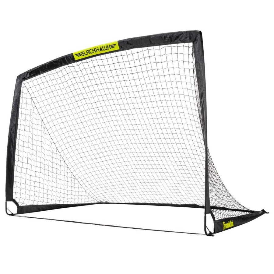 Sports Franklin Sports Soccer | 6'X4' Blackhawk Goal - Black/Optic