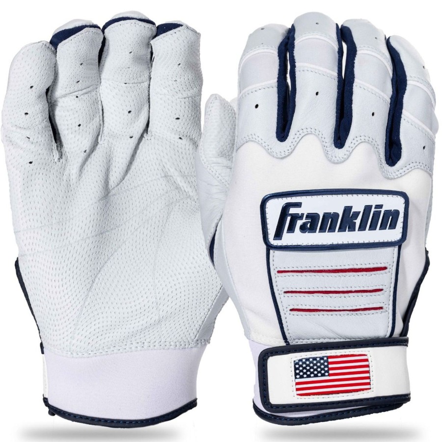 Sports Franklin Sports Baseball | Special Edition Usa Baseball Men'S Cfx® Pro Batting Gloves