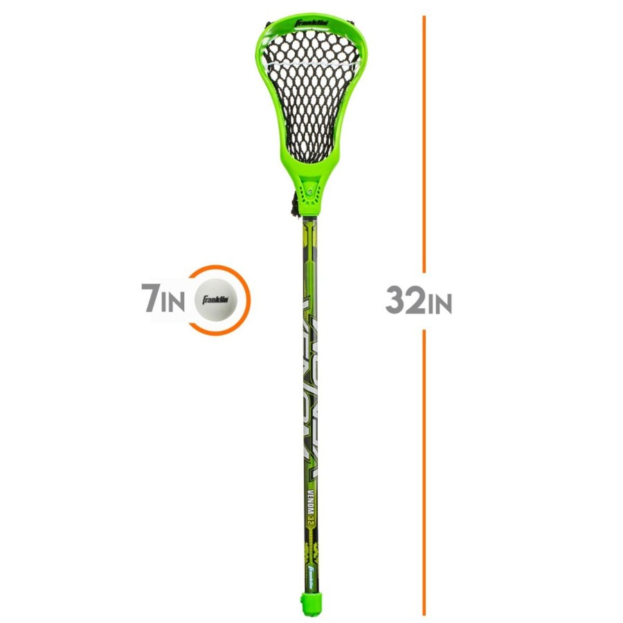 Sports Franklin Sports Youth Shop | 32\\" Youth Lacrosse 2 Stick And Ball Set - Green