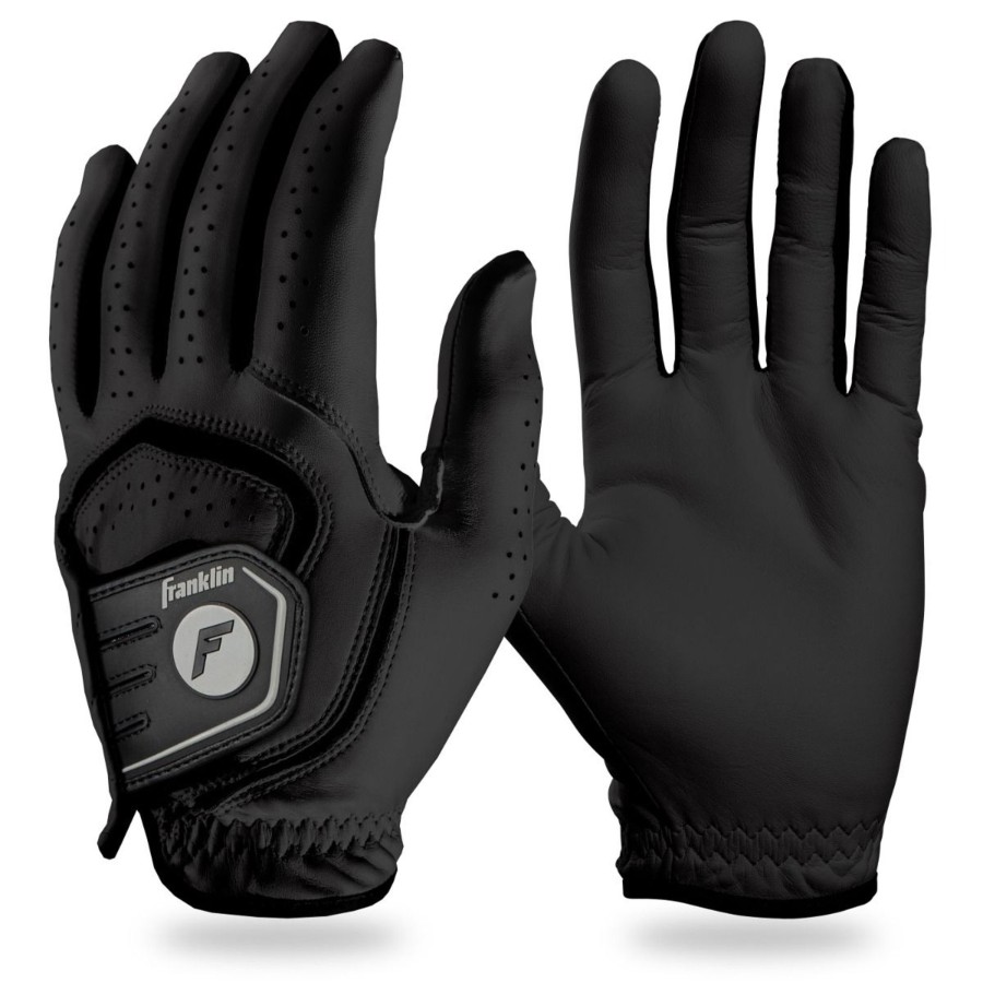 Sports Franklin Sports Golf | Premium Leather Golf Glove - Black