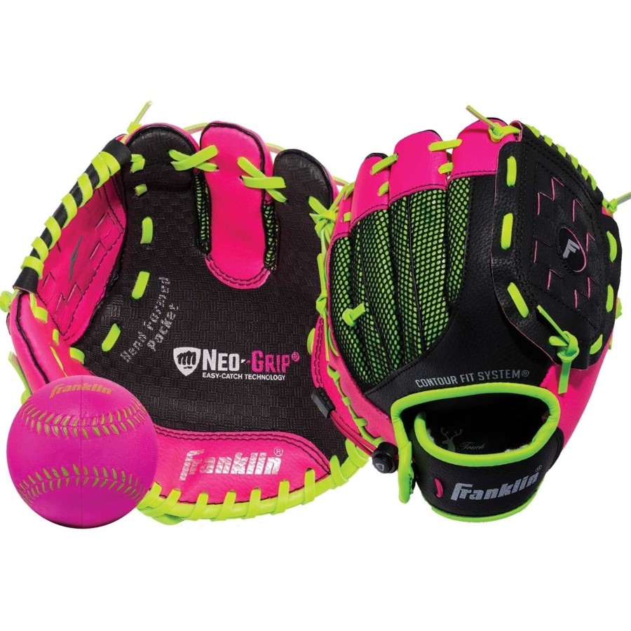 Sports Franklin Sports Youth Shop | Mlb® 24\\" Foam Bat & Neo Grip Fielding Glove