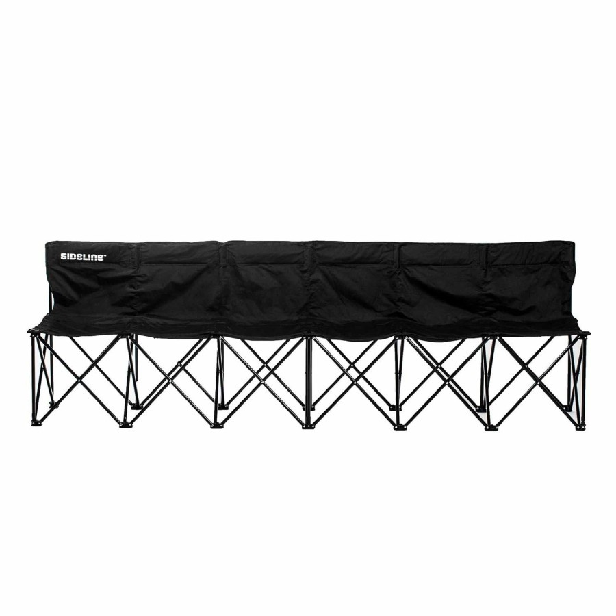 Sports Franklin Sports Chairs & Umbrellas | 6 Person Team Bench With Back