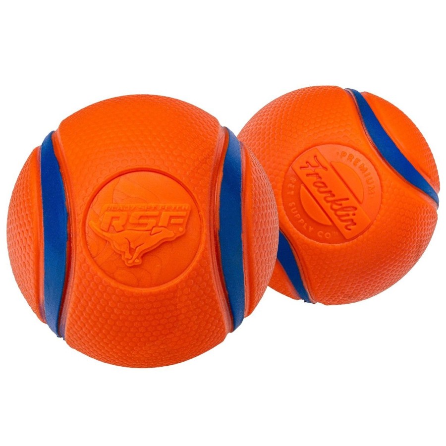 Sports Franklin Sports Outdoor Games | Ready Set Fetch Glow In The Dark Ball - 2 Pack