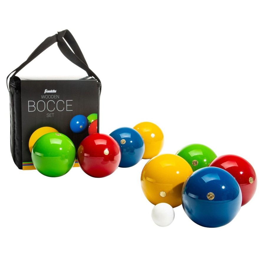 Sports Franklin Sports Outdoor Games | Wooden Bocce Set - 100Mm