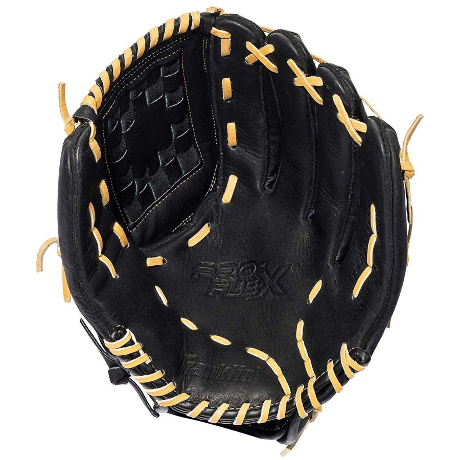 Sports Franklin Sports Baseball | Pro Flex Hybrid Series Baseball Fielding Glove Black/Camel