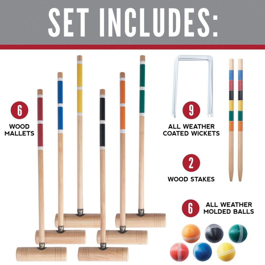 Sports Franklin Sports Outdoor Games | Professional Croquet Set